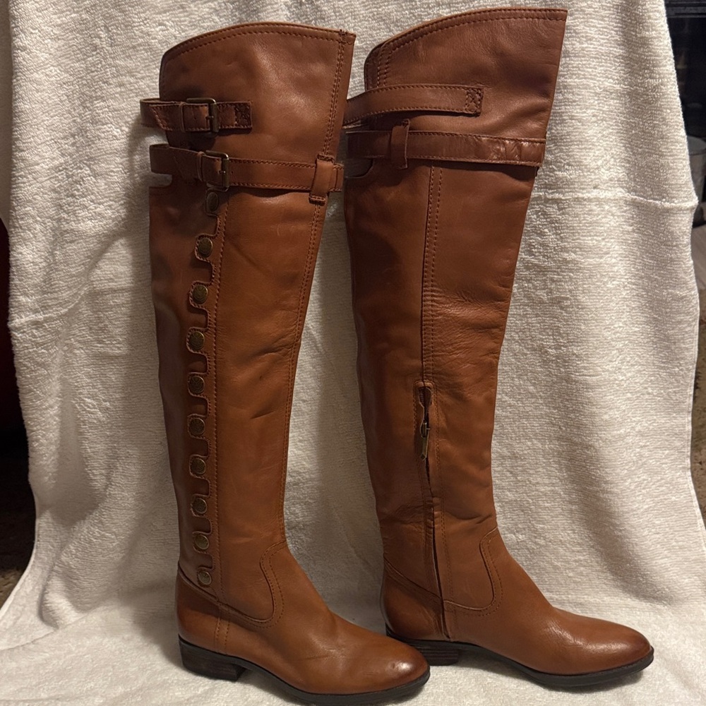 Sam Edelman Women's Pierce 2 Athletic Riding Boot in Whiskey - Size 7